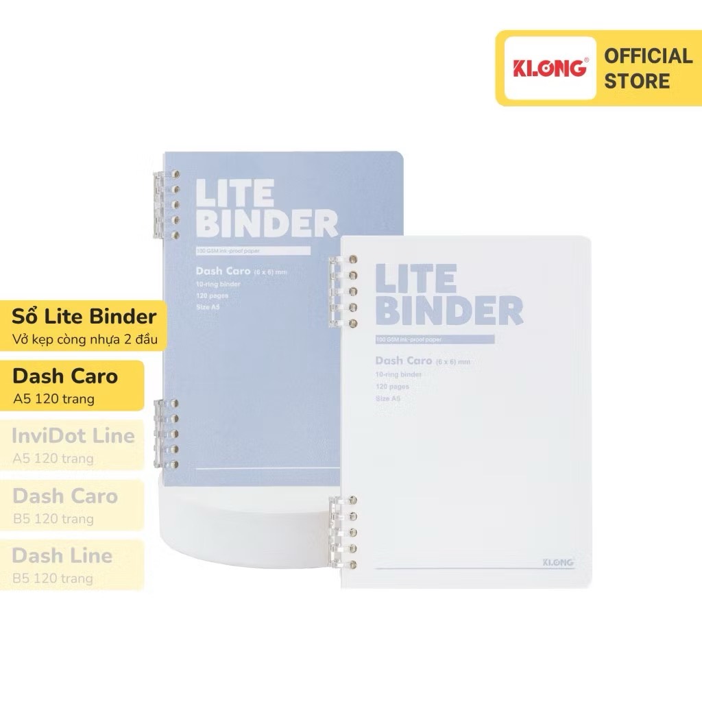 Sổ còng nhựa 2 đầu Lite Binder A5 - TP805