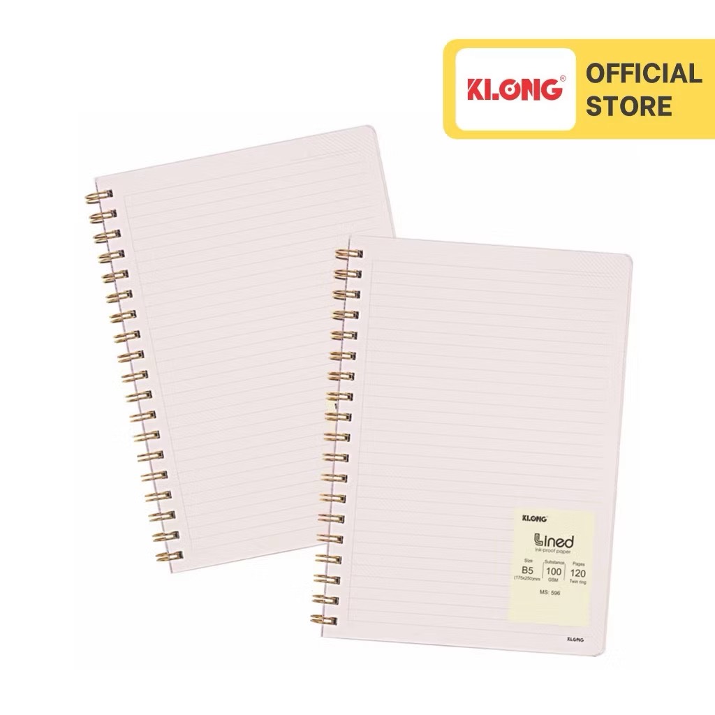 Sổ Dash Line lò xo kép bìa nhựa 2 mặt B5 - TP596