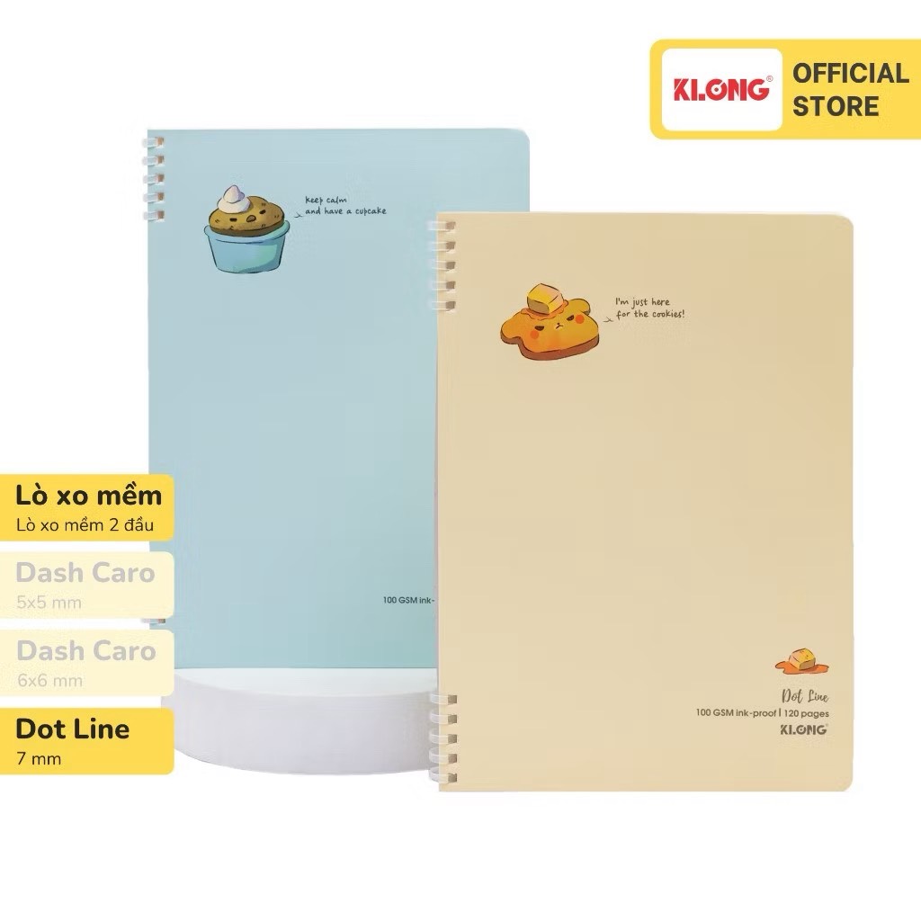 Sổ lò xo nhựa mềm Dot Line A5 - TP514