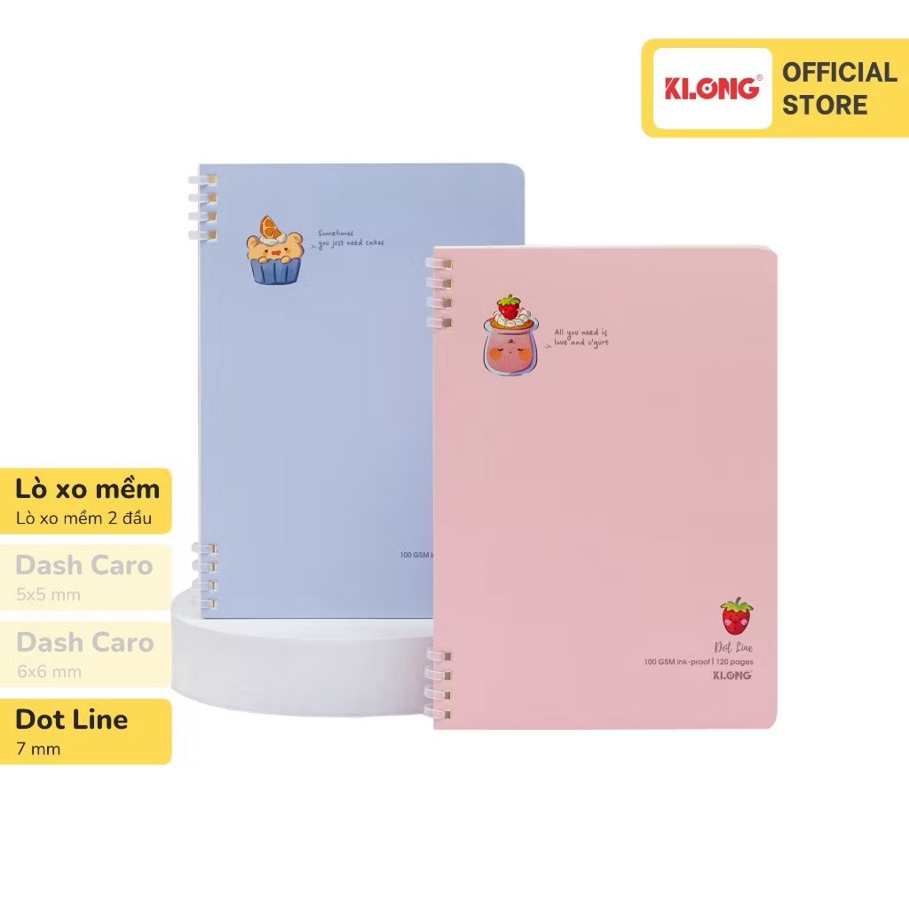 Sổ lò xo nhựa mềm Dot Line B5 - TP510