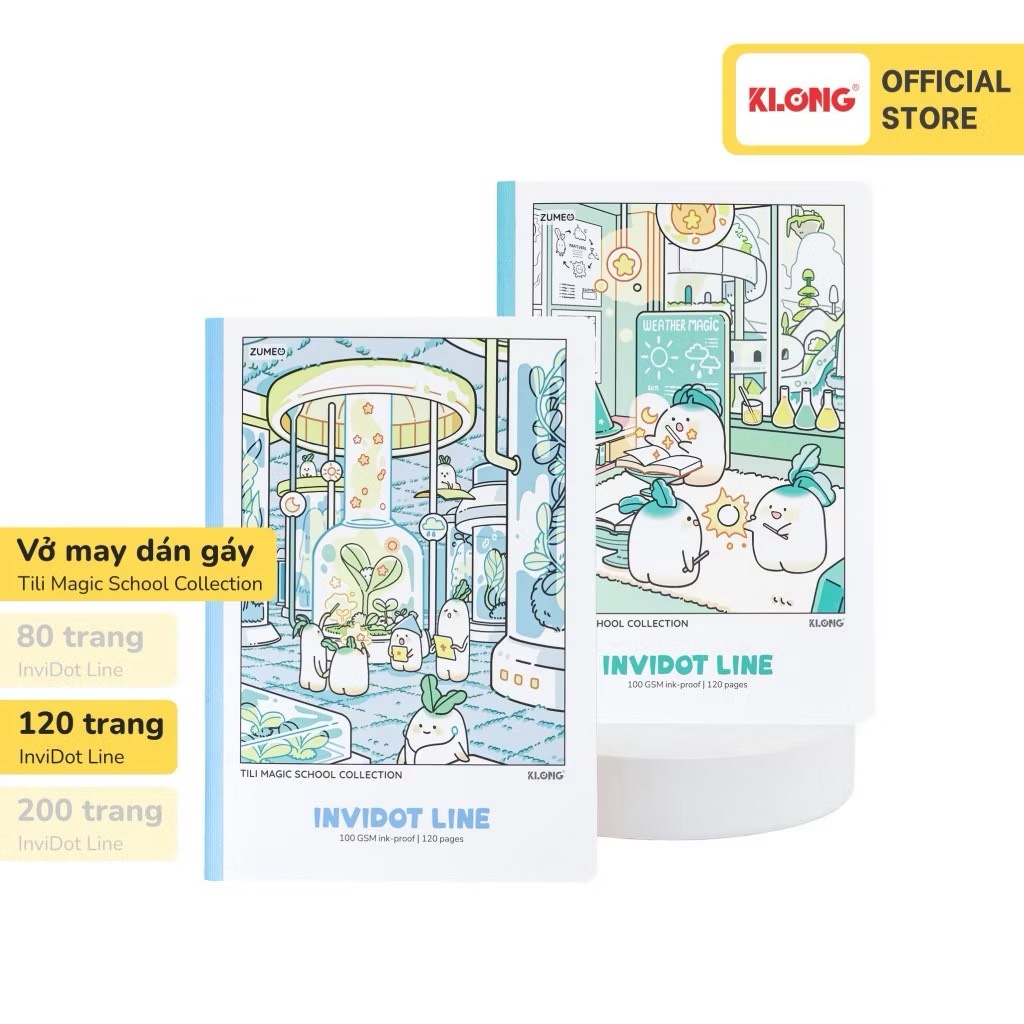 Vở kẻ ngang InviDot Line Tili Magic School B5 - TP207