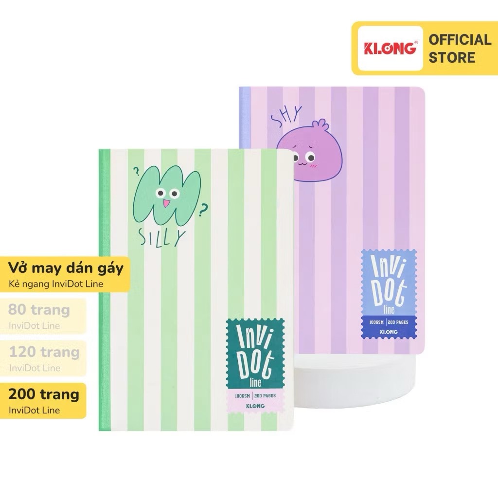 Vở kẻ ngang InviDot Line Emotions B5 - TP203