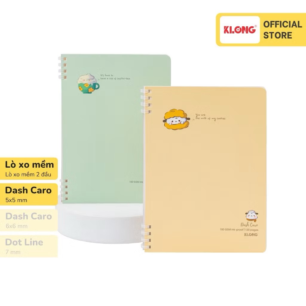 Sổ lò xo nhựa mềm Dash Caro A5 - TP512