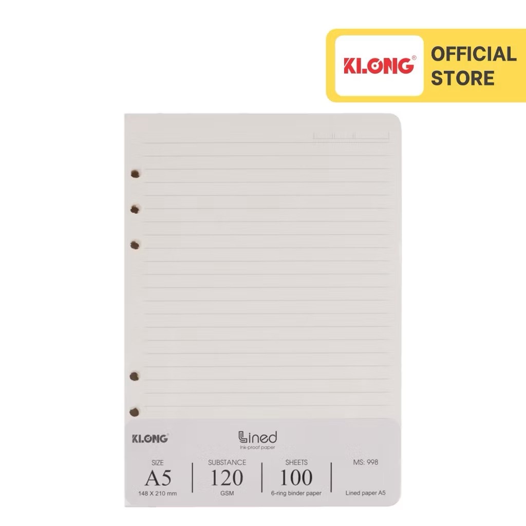 Ruột sổ còng kẻ ngang KLONG A5 - TP998