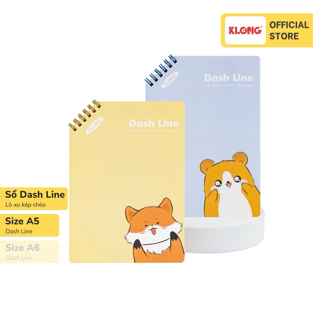 Sổ Dash Line lò xo kép chéo A5 - TP962