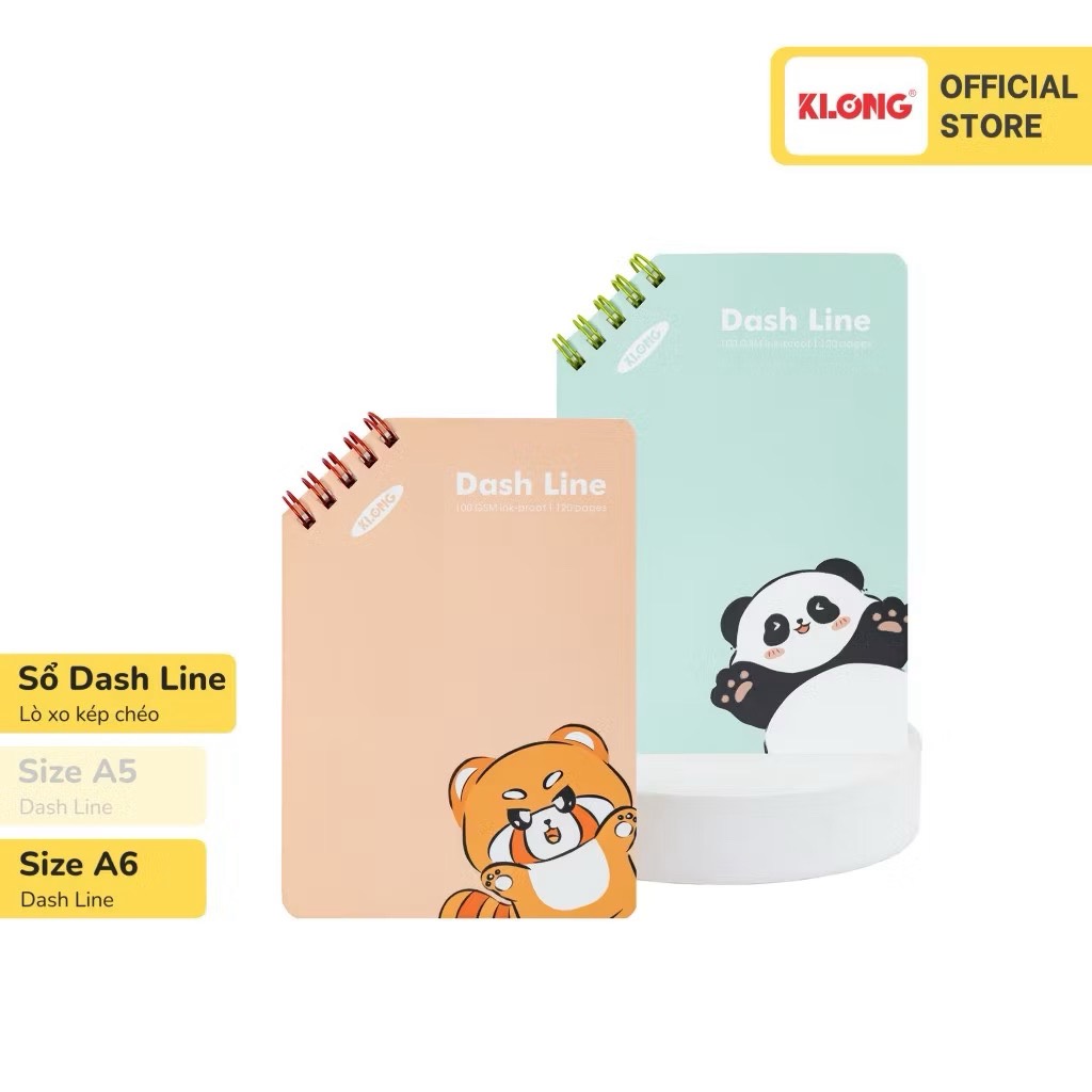 Sổ Dash Line lò xo kép chéo A6 - TP961