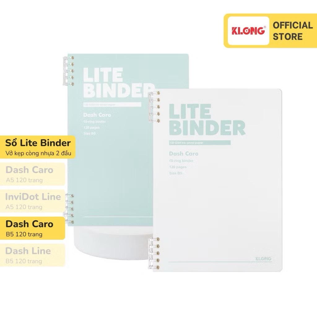 Sổ còng nhựa 2 đầu Lite Binder B5 - TP806
