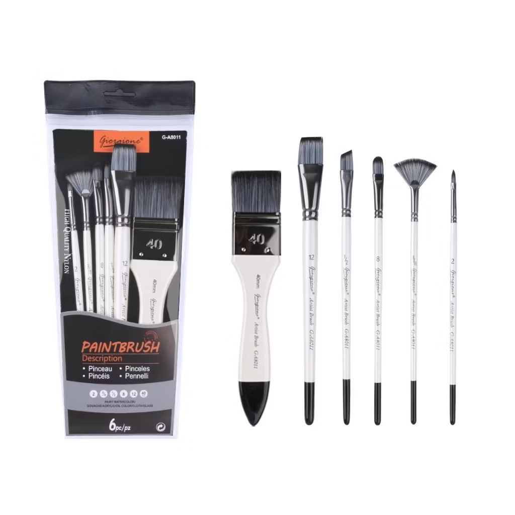 Bộ 6 cọ chuyên dụng - A8011 - Giorgione