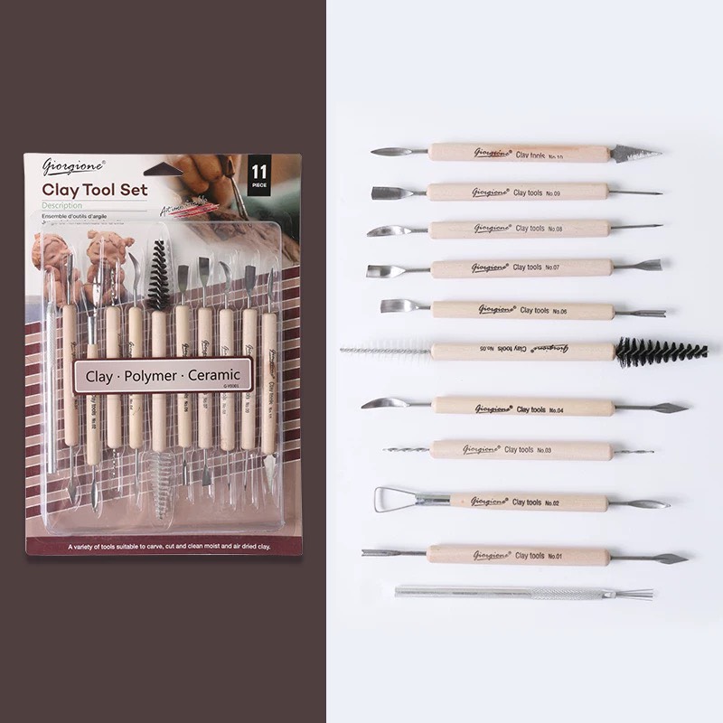 Bộ 11món dụng cụ đất sét G-Y0001 - Giorgione