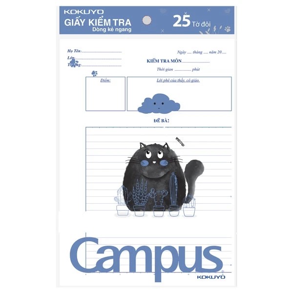 Giấy Kiểm Tra - Meow - KN - ĐL70 (80Q/T) CamPus