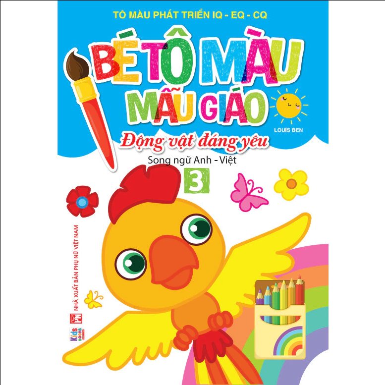 Bé tô màu mẫu giáo Song ngữ