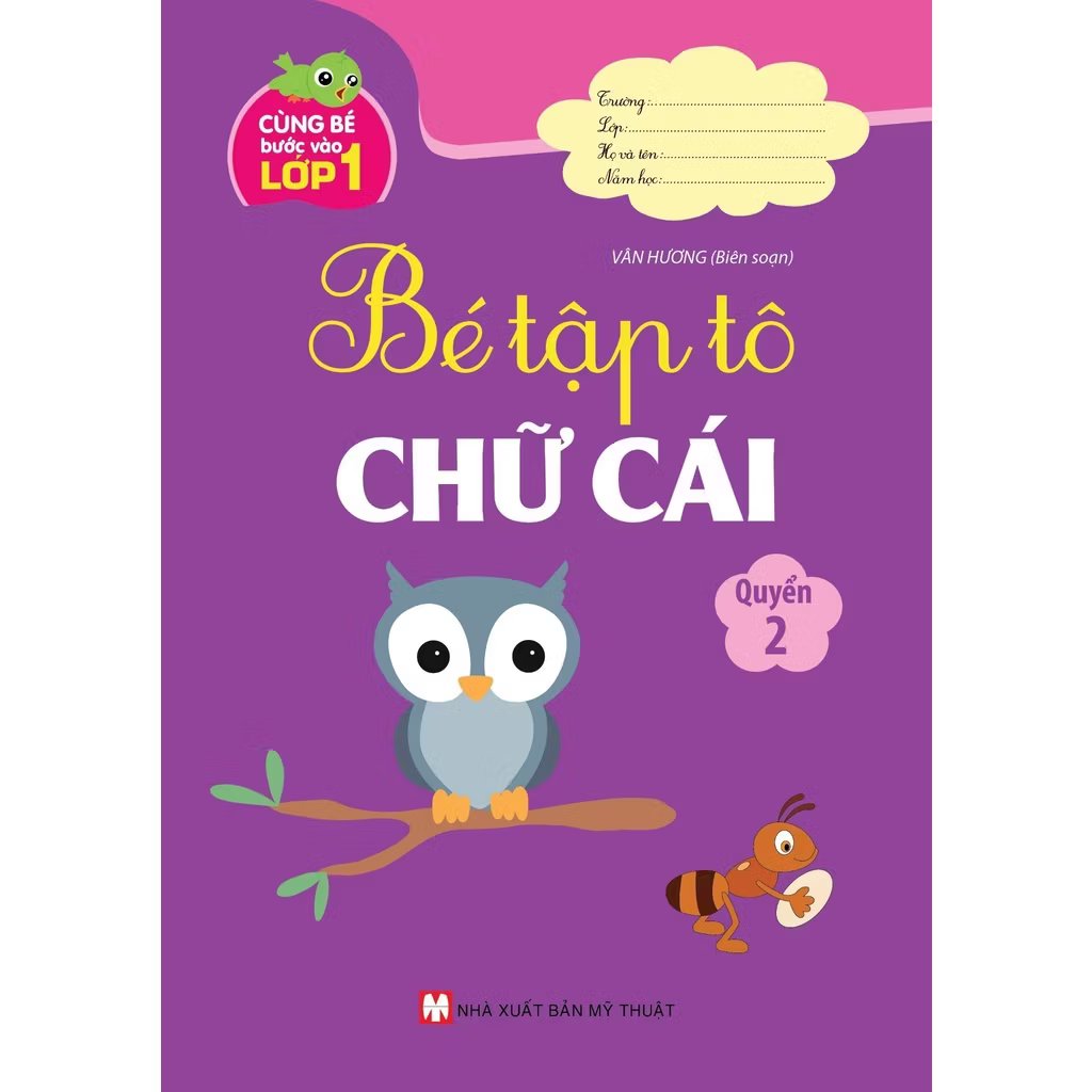 Bé tập tô chữ cái tập 2
