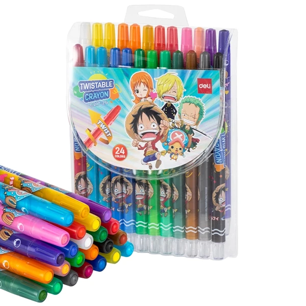 Bút màu sáp vặn C217-12 - Deli - 12M