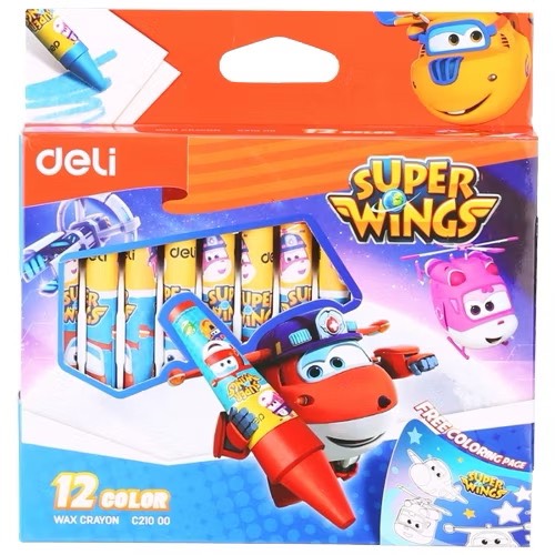 Bút sáp màu Super Wing - Deli - C21000 - 12M