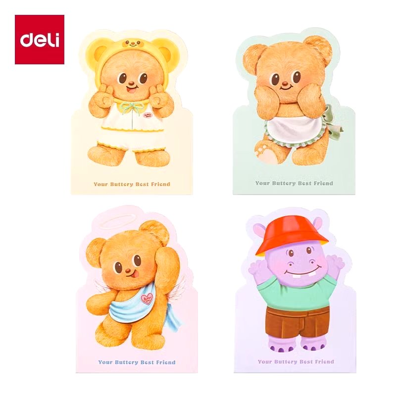 Sổ note hình gấu bơ - Deli - HY208