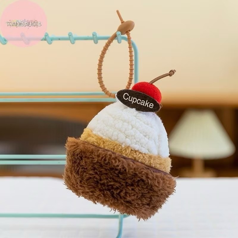 Móc khoá bông 12cm - Bánh nướng nhỏ