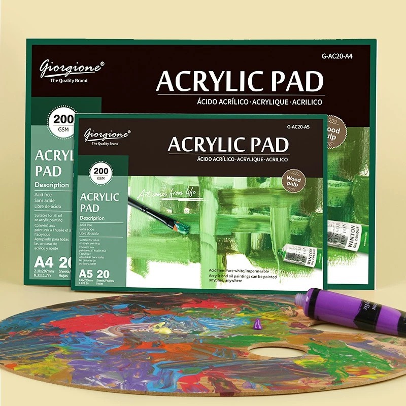 Giấy vẽ Acrylic Pad 200gsm - 20 tờ - A5