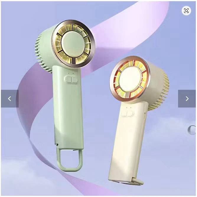 Quạt sạc cầm tay + đèn - D906