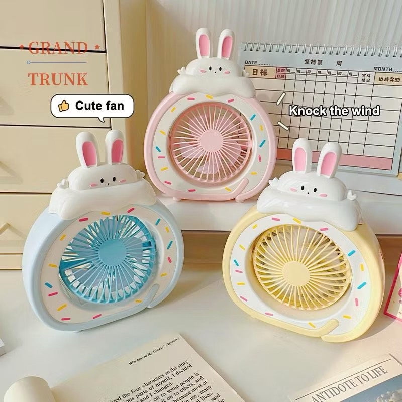 Quạt mini để bàn - Longda - LD8336 - Trứng cuộn hoa lan