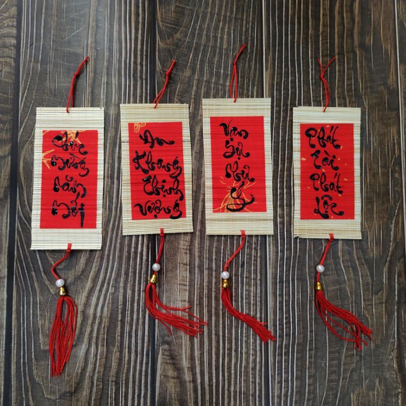 Trang Trí Tết - Liễn tre 