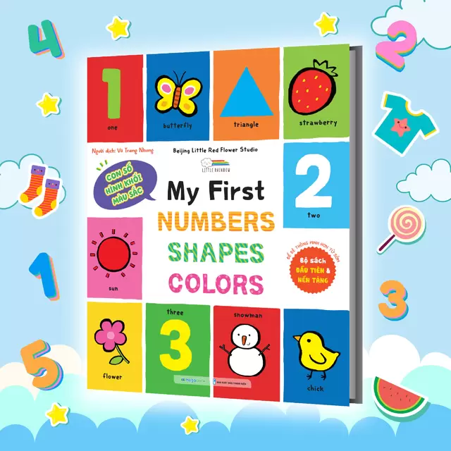 My First Numbers - Shapes - Colors - Sách Từ Vựng Đầu Đời Cho Bé